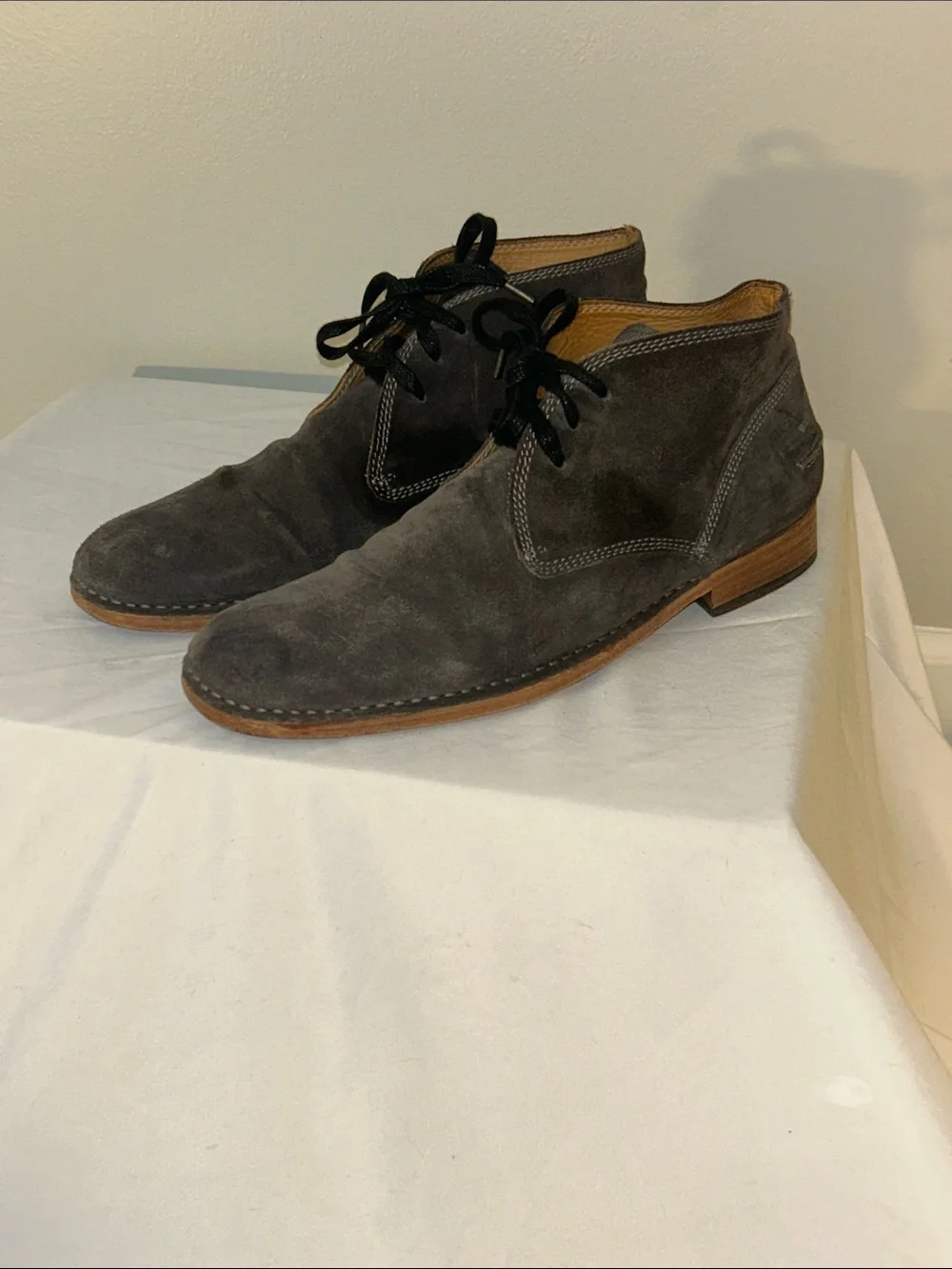John Varvatos Suede Chukka Boots
